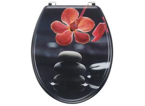Xxxl Wc-Sitz , Schwarz , Kunststoff , 45x36x5 cm , Schnellbefestigung , Badezimmer, WC Ausstattung, WC Sitze