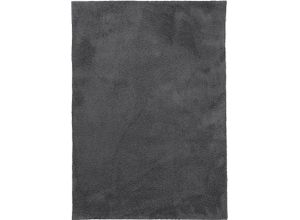 Hochflor-Teppich CARPETFINE "Silky", grau, B:200cm H:20mm L:290cm, Mikropolyester, Teppiche, Shaggy, Langflor, uni, besonders weich, handarbeit
