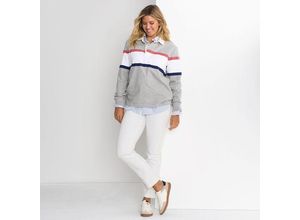 Unifarbene Straight Fit Jeans Mid