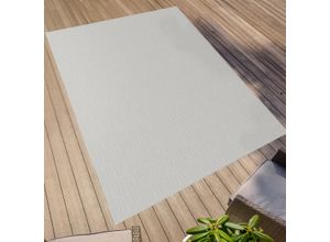Teppich "Outdoorteppich ELDORADO Granito", grau (hellgrau), B:160cm H:4mm L:230cm, Polypropylen, PRIMAFLOR-IDEEN IN TEXTIL, Teppiche, Flachgewebe, meliert, In- und Outdoor geeignet, wasserfest