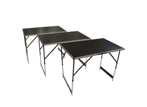 Arbeitstisch 3-teilig, Mehrzwecktisch höhenverstellbar, Tapeziertisch klappbar