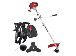 Stahlmann Freischneider Benzin MS520 – Motorsense Benzin mit kraftvollem 2PS Motor, 42cm Schnittbreite, 1,3 Liter 2-Takt – Rasenkantenschneider und Rasentrimmer mit Tragegurt