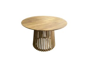 Ambia Garden Gartentisch , Akazie , Holz , Akazie , Schichtholz, teilmassiv , rund , rund , 110x75x110 cm , Gartenmöbel, Gartentische, Gartentische