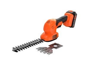 BLACK+DECKER Grasschere Akku-Grasschere und -Strauchschere BCSS18D1, 18Volt