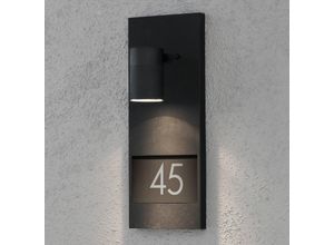 Hausnummernleuchte Modena 7655, schwarz