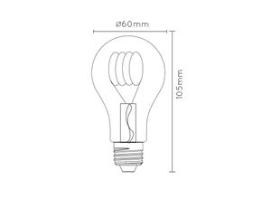 LED-Lampe E27 A60 4W 2.200K amber Tag/Nacht-Sensor