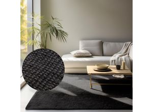 Teppich HANSE HOME "Jaipur Juteteppich, als Läufer und in Rund", schwarz, B:190cm H:10mm L:280cm, Jute, Teppiche, 100% Naturfaser, Nachhaltig, Wohnzimmer, Esszimmer, Schlafzimmer, GRS