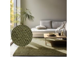Teppich HANSE HOME "Jaipur Juteteppich, als Läufer und in Rund", grün, B:190cm H:10mm L:280cm, Jute, Teppiche, 100% Naturfaser, Nachhaltig, Wohnzimmer, Esszimmer, Schlafzimmer, GRS