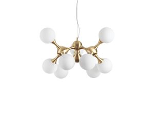 Ideal Lux Nodi Pendellampe 9-flammig messing/weiß