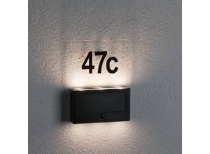 Paulmann Neda Solar-LED-Hausnummernleuchte Sensor