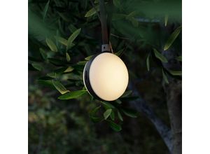 LED-Außenleuchte Bring to go Ø 12 cm weiß/schwarz