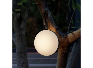 LED-Außenleuchte Bring to go Ø 16 cm weiß/schwarz