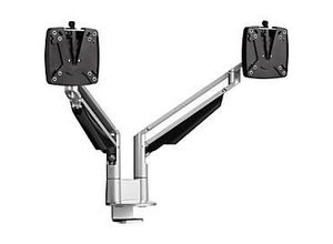 2-fach-Monitorarm Novus CLU Duo C, bis 27″, Tischhalterung, schwenk-/höhenverstellbar, silbern/anthrazit