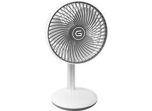 Tischventilator Gutfels Venti 3010 R, 4 Geschwindigkeitstufen, 2 Modi, neigbar, Akkubetrieb bis 12 h, weiß