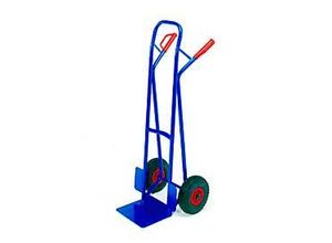 Stapelkarre mit großer Schaufel, Tragkraft 250 kg, Luft-Bereifung