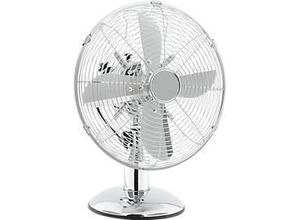 Chrome-Line Tischventilator, Ø 300 mm, H 450 mm, 3 Geschwindigkeitsstufen, Metallrotorblätter