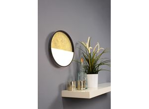 ECO-LIGHT LED Deckenleuchte "LED-Deckenleuchte VISTA, D30cm", gold (gold, schwarzem rand), Ø 30,00cm H: 5,50cm, Lampen, LED Wandleuchte