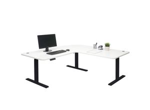 Eck-Schreibtisch MCW-D40, Bürotisch Computertisch elektrisch