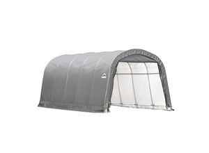 ShelterLogic Stahl Folien Zeltgarage Gerätehaus 22,57m² grau 610x370x240 cm
