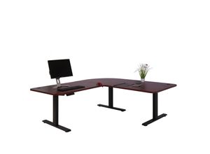Eck-Schreibtisch MCW-D40, Computertisch elektrisch höhenverstellbar