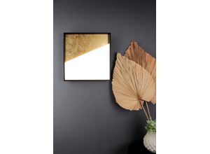 ECO-LIGHT LED Deckenleuchte "LED-Deckenleuchte VISTA,30x30", gold (gold, schwarzem rand), Gr. ca. 30 x 30cm, Lampen, LED Wandleuchte