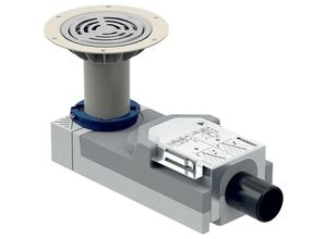 Geberit Duschbodenablauf für Estrichhöhe am Einlauf 114-215 mm d=50mm, 154055001 154055001