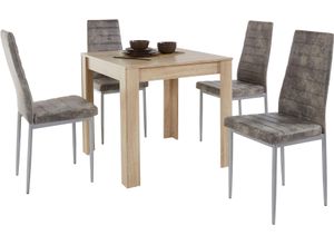 Essgruppe INOSIGN, grau (eichefarben, hellgrau),