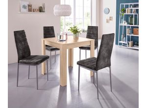 Essgruppe INOSIGN, grau (eichefarben, anthrazit),