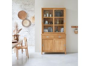 Geschirrschrank aus massivem Teakholz Coffee