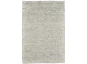 Wollteppich THEKO "Hadj Uni", beige (natur grau), B:70cm H:25mm L:140cm, Wolle, Teppiche, echter Berber Teppich, reine Wolle, meliert, handgeknüpft