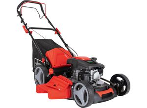 Benzinrasenmäher SCHEPPACH "MS173-51", schwarz (schwarz, rot), B:56cm H:113cm T:164cm, Rasenmäher, 3 kW/4,1 PS, mit Radantrieb