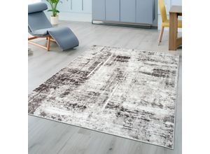 Teppich MY HOME "Salsa" Gr. 31, braun, B:280cm H:9mm L:380cm, Kunstfaser, Teppiche, mit besonders weichem Flor, Kurzflor, im Vintage-Look, dichte Qualität