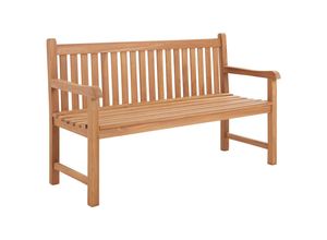 Ambia Garden Gartenbank , Teak , Holz , Teakholz , massiv , 2,5-Sitzer , 150x92x55 cm , erweiterbar , Holzmöbel, Sitzgelegenheiten Holz, Gartenbänke
