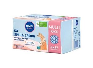 Produktbild NIVEA BABY Feuchttücher SOFT & CREAM weiß, 228 Tücher