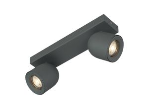 Böhmer Deckenstrahler 2xGU10 Struktur grau