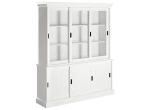 Livetastic Vitrine , Weiß ,