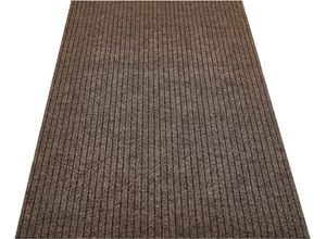 Läufer ANDIAMO "Marlo, Made in Belgium", beige, B:100cm H:7mm L:1000cm, Obermaterial: 100% Polypropylen, Teppiche, Schmutzfangläufer, Schmutzfangläufer, gestreift, robust, In- und Outdoor geeignet