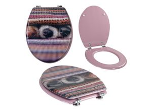 Grafner® WC Sitz aus MDF Dog mit Absenktautomatik