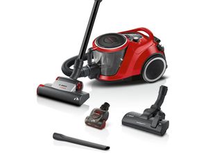 BOSCH Bodenstaubsauger "Serie 6 ProAnimal BGC41PET, ideal für Tierhaare, Hygiene-Filter", rot (tornadorot, schwarz), B:32,4cm H:26,7cm T:47,7cm, Staubsauger, 10 Jahre Motorgarantie, für Parkett/Teppich/Fliesen, Turbo-Düse, rot