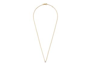Tchibo - 585 Gold-Kette mit Brillantanhänger - gold