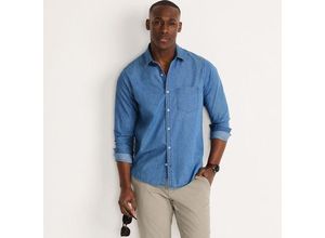 Leichtes Jeans-Hemd, Herren, Blau,