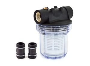 Grafner® universal Filter kurz mit Einsatz geeignet für Hauswasserwerke FI10633 und Gartenpumpen