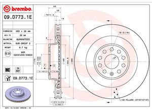 BREMBO Bremsensatz, Scheibenbremse hinten rechts