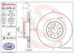 BREMBO Bremsscheibe vorne rechts links