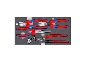 KNIPEX Zangen-Set Profi 00 20 01 V15 Seitenschneider, Spitzzange, Kombizange, Nut- und Federzange