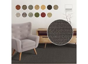 Sisalteppich DEKOWE "Mara S2 mit Bordüre Spezial", grau, B:220cm H:5mm L:280cm, Sisal, Teppiche, 100% Sisal, auch als Läufer, Wohnzimmer