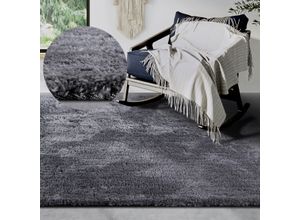 Hochflor-Teppich HANSE HOME "Olaf", grau, B:200cm H:38mm L:290cm, Polyester, Teppiche, Langflor, Shaggy, einfarbig, flauschig, weich, glänzend, modern, uni
