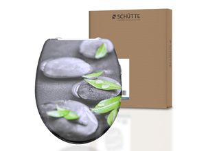 Schütte Duroplast WCSitz STONE, mit Absenkautomatik und Schnellverschluss