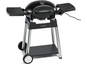 ROMMELSBACHER Elektrogrill "BBQ 4100/S", schwarz, B:116cm H:98cm T:56cm, Kontaktgrill_Standgrill_Tischgrill_Teppanyakigrill, BARBECUE GRILL MIT GRILLWAGEN