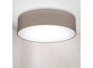 B.K.LICHT LED Deckenleuchte, taupe glitzer,